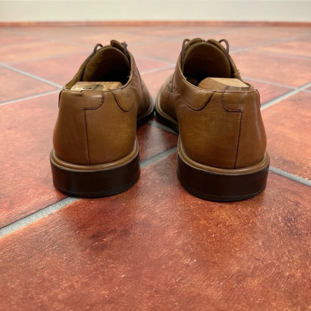 Mezlan Brown Leather Derby Shoes Size 10